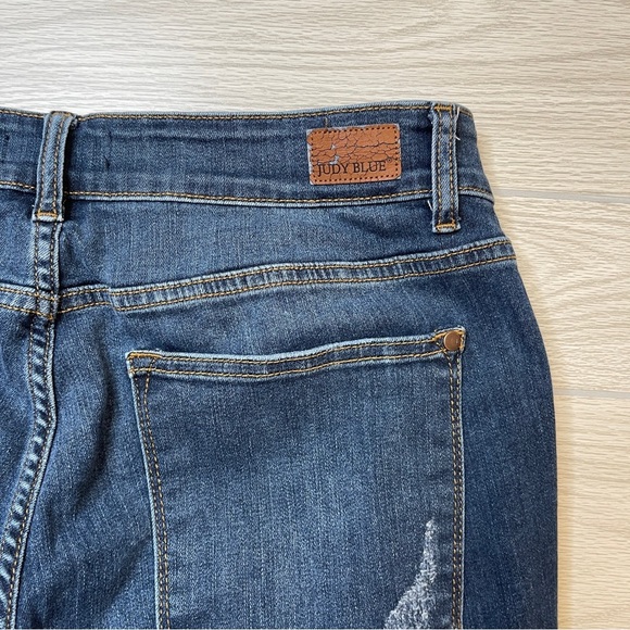 Judy Blue JB82251DK Relaxed Fit Straight Leg Stretch Jeans Women’s Size 14W - Picture 8 of 12